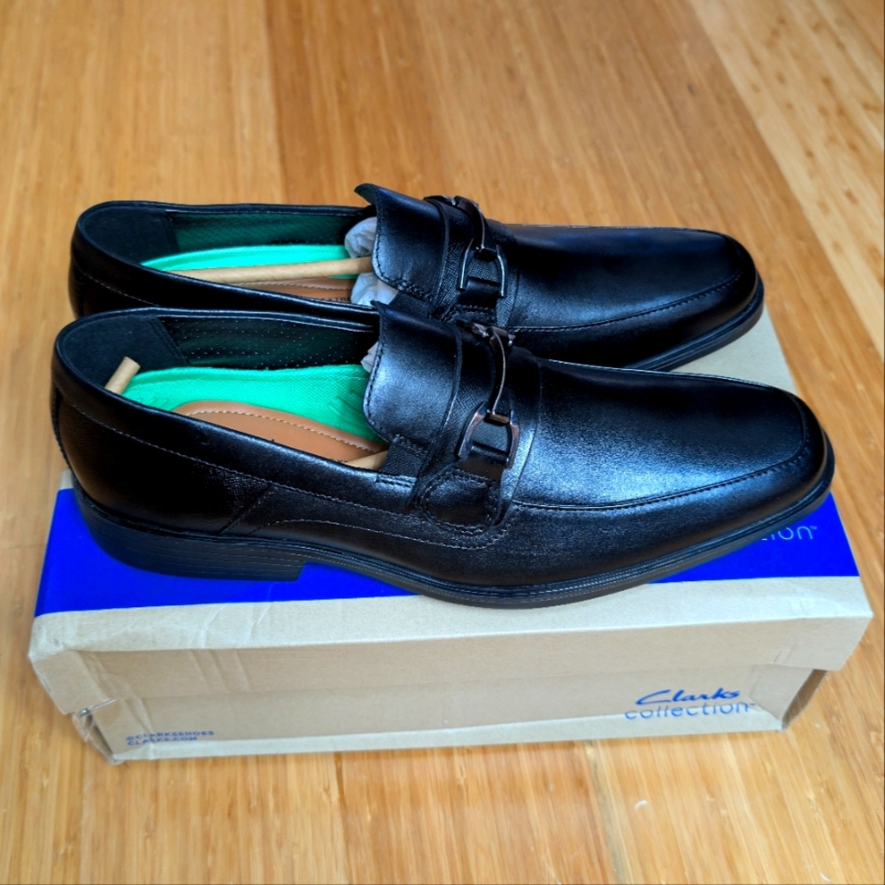 Men's Collection Clarkslite Bit Slip On Loafers Dress Shoes - Picture 3 of 8